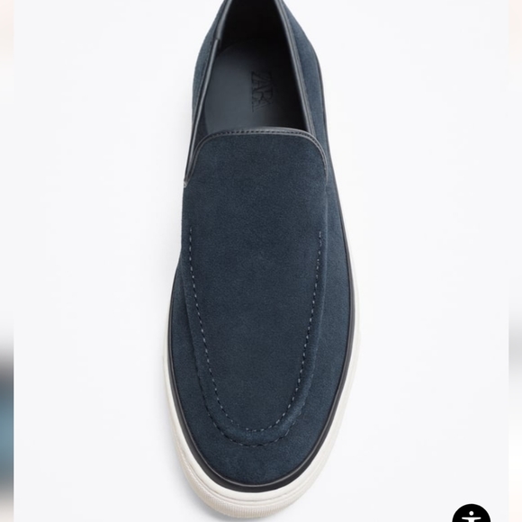 ❌️SOLD❌️ZARA CASUAL LEATHER LOAFERS SIZE 9 - Picture 5 of 5